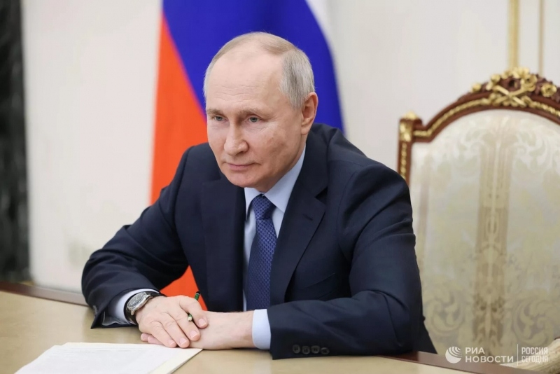 Tổng thống Nga Putin chúc mừng người dân nhân ngày Quốc khánh. Ảnh: Ria Novosti