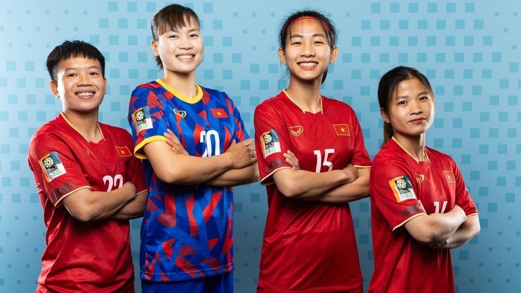 Trước ngày thi đấu World Cup nữ 2023, các thành viên ĐT nữ Việt Nam đã tham dự buổi chụp hình chính thức do FIFA tổ chức. 