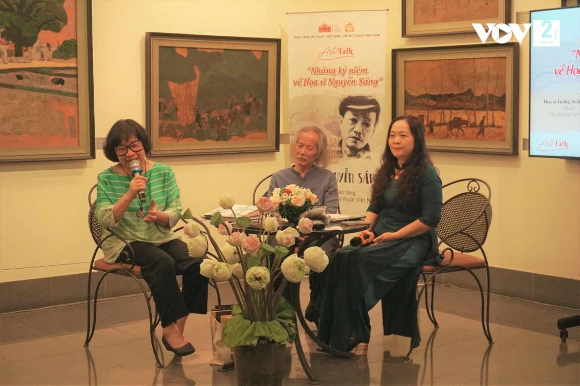 Họa sĩ Lương Xuân Đoàn và họa sĩ Đặng Thị Khuê chia sẻ những kỉ niệm về họa sĩ Nguyễn Sáng.