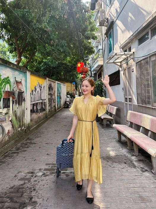 Lan Phương trong ngày quay cuối