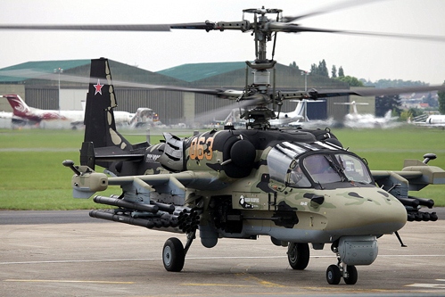 Trực thăng Ka-52 Alligator của Nga. Ảnh: Defensenews