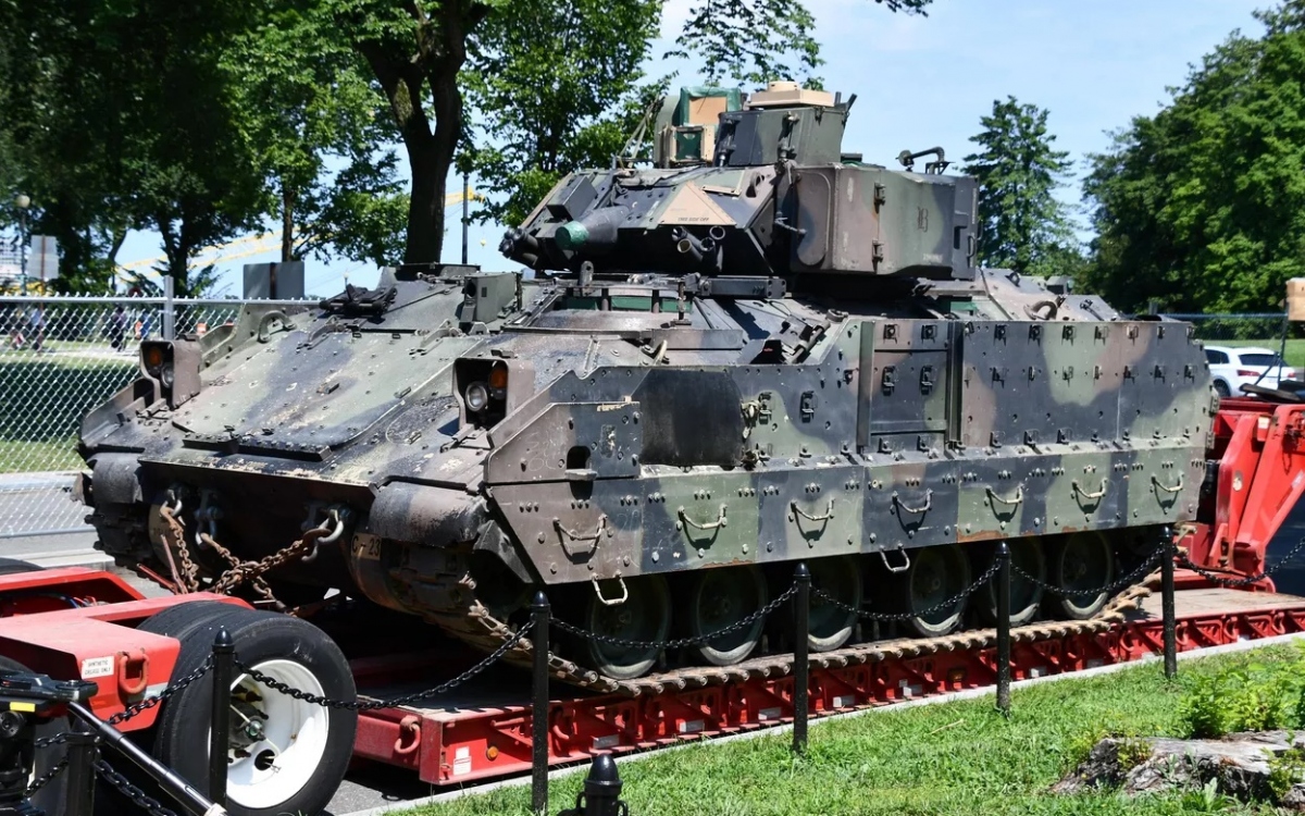 Xe chiến đấu bộ binh Mỹ Bradley. Ảnh tư liệu: Sputnik.