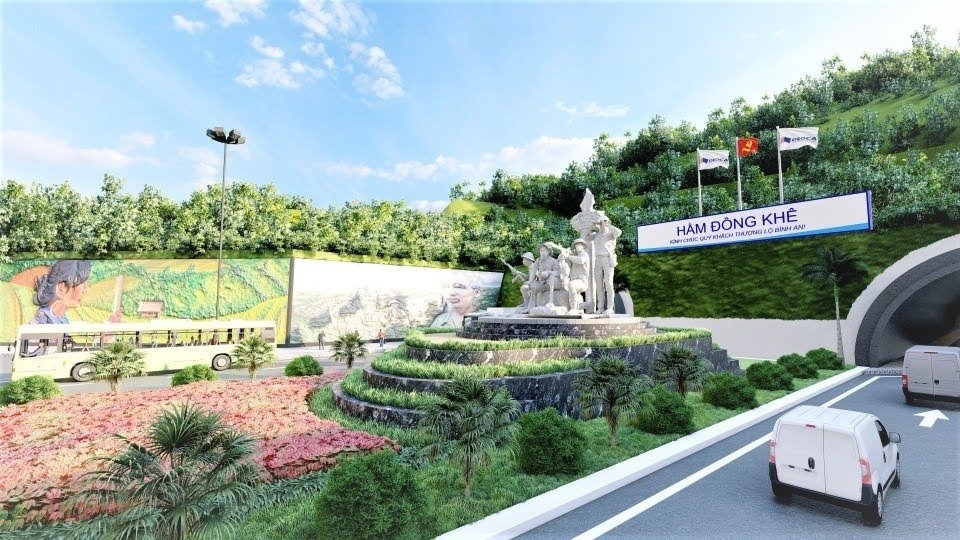 Phối cảnh hầm Đông Khê trên cao tốc Đồng Đăng - Trà Lĩnh.