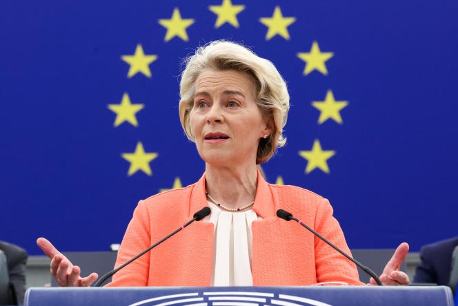 Chủ tich EC Leyen. Ảnh" Le Monde.