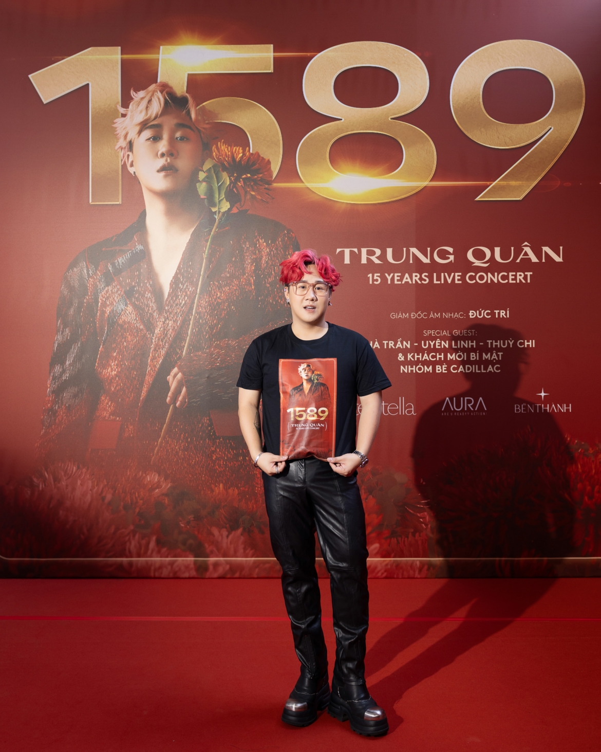 Trung Quân tại họp báo.