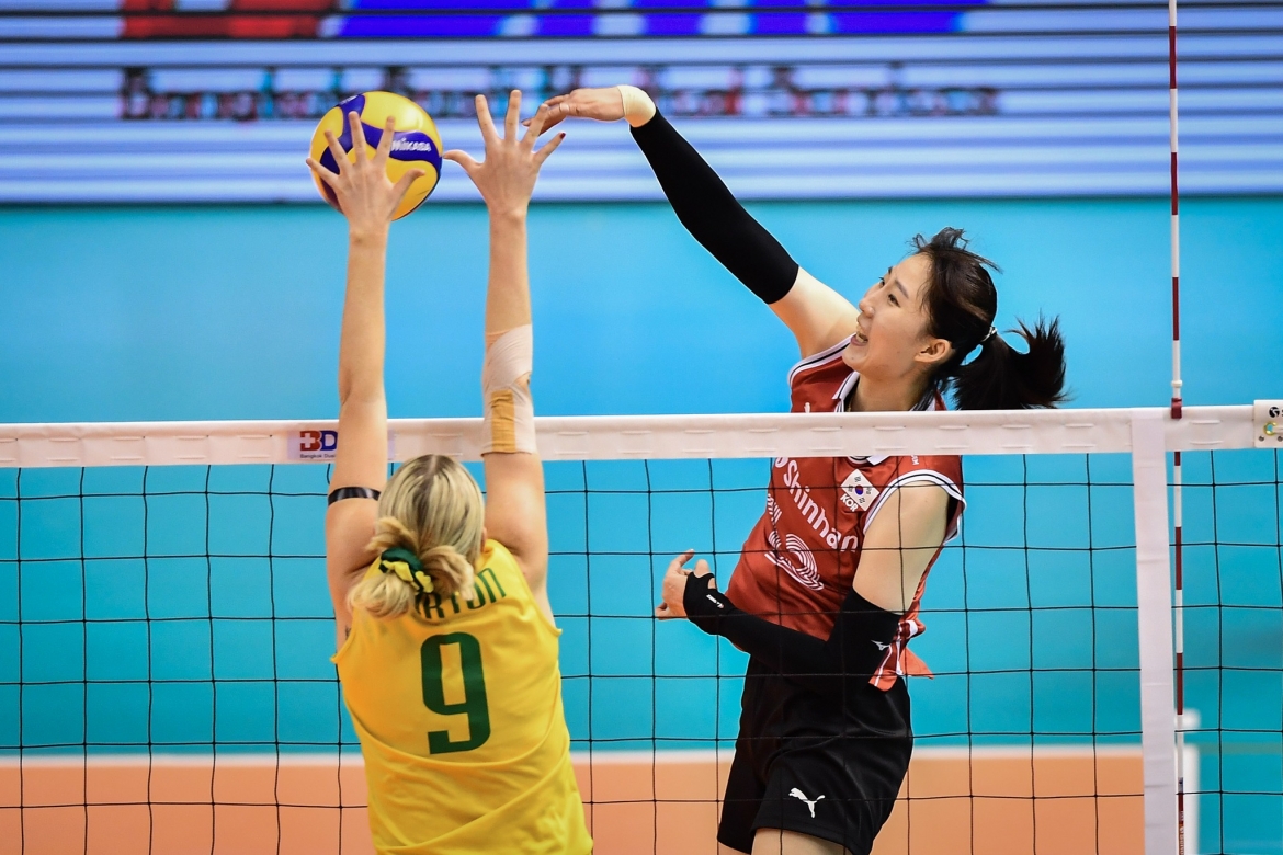 Tại ASIAD 19, ĐT bóng chuyền nữ Việt Nam sẽ gặp lại đối thủ Hàn Quốc ở vòng bảng. (Ảnh: AVC). 