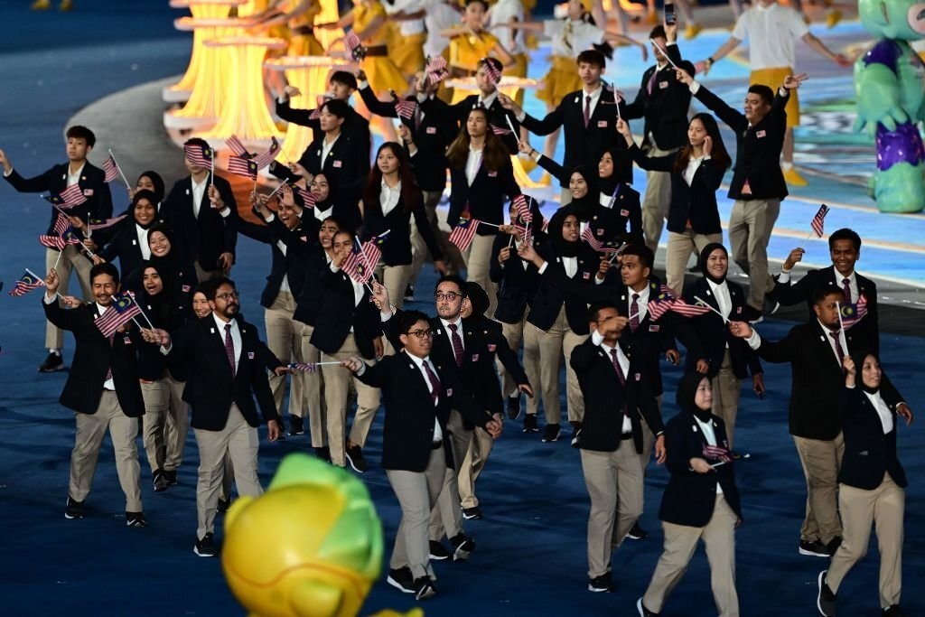 Các thành viên đoàn Malaysia. (Ảnh: Getty). 