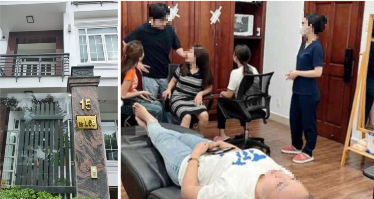 “Mr Lee” tư vấn khách hàng và thách thức đoàn kiểm tra (Ảnh: Thanh tra Sở Y tế)