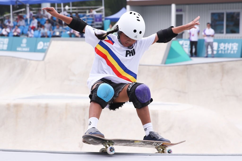 Mazel Paris Alegado thi đấu tại ASIAD 19 khi mới 9 tuổi. (Ảnh: Getty). 