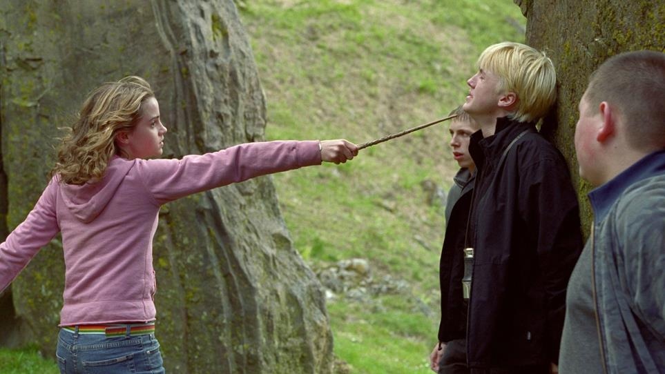 Tom Felton thủ vai Draco Malfoy.