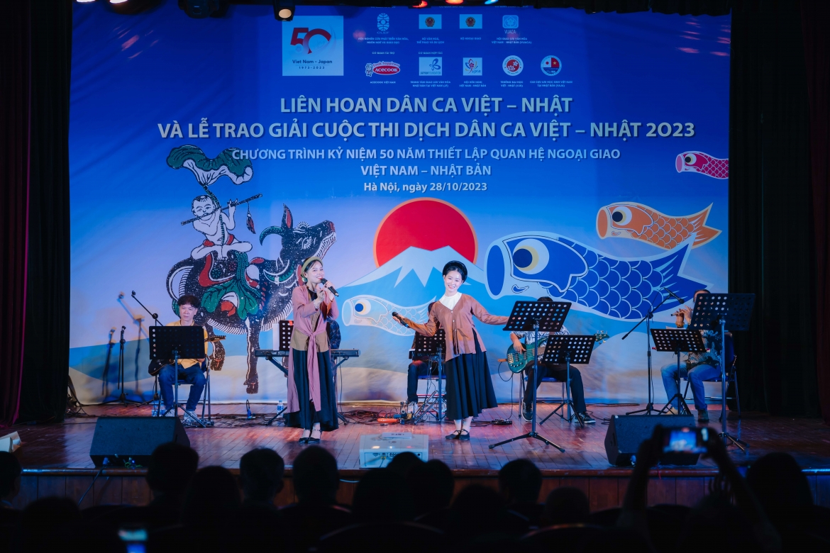 Liên hoan dân ca Việt - Nhật và Trao giải Cuộc thi dịch dân ca của Việt Nam - Nhật Bản 2023.
