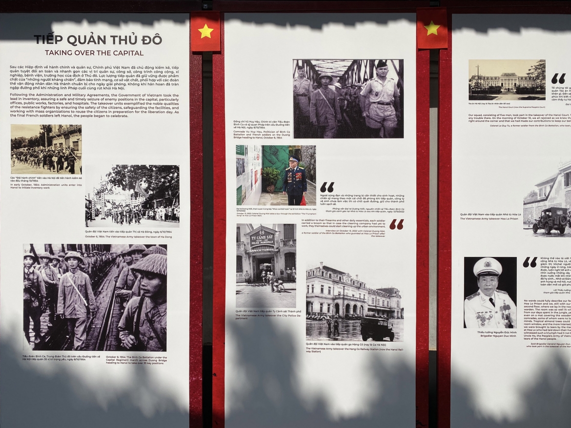 Nội dung trưng bày "Ngày về lịch sử" đang diễn ra tại Nhà tù Hỏa Lò.