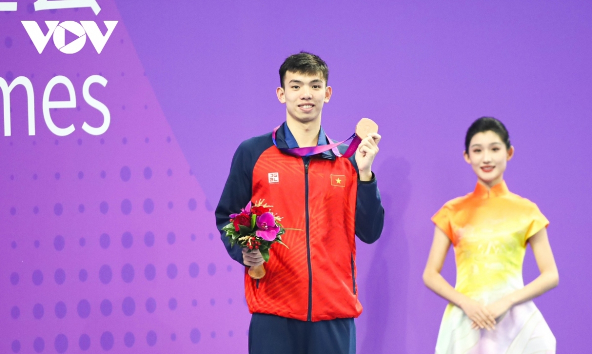 Huy Hoàng đã có vé dự Olympic Paris 2024 (Ảnh: CTV Bùi Lượng)