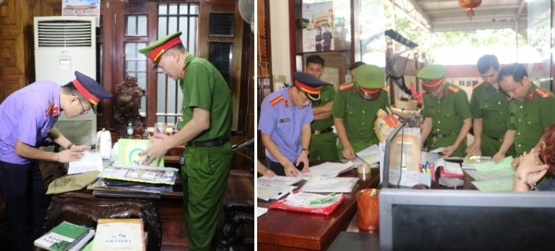 Cơ quan điều tra khám xét nơi làm việc của Nguyễn Thị Hoan.