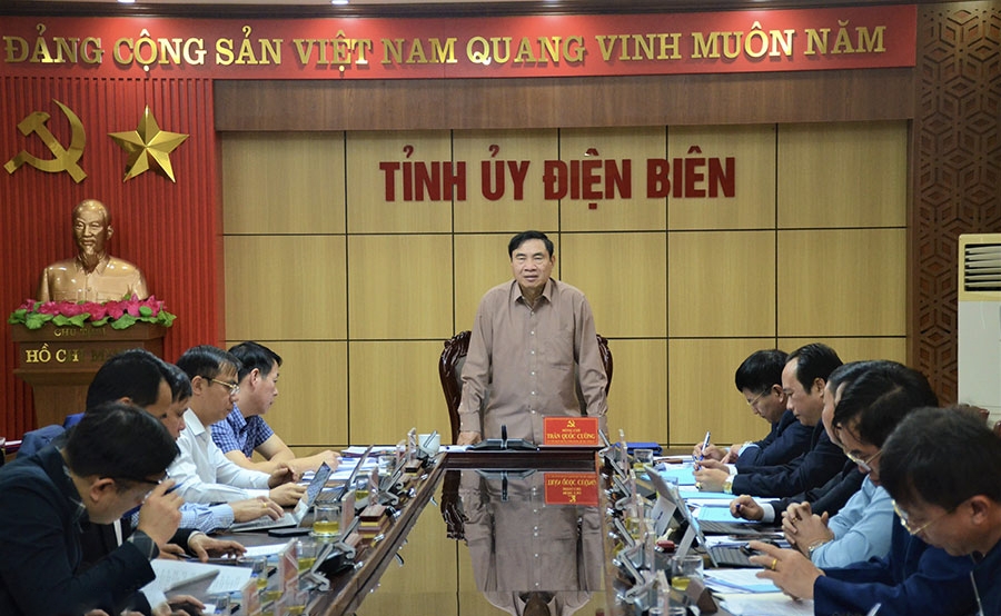 Bí thư Tỉnh ủy Điện Biên Trần Quốc Cường chủ trì buổi làm việc với TP. Điện Biên Phủ và các sở, ngành liên quan về công tác chuẩn bị Lễ hội Hoa anh đào năm 2024.