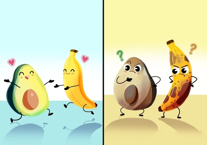 Chuối và bơ: Nếu quả bơ đã chín thì hãy để bơ tránh xa chuối. Tuy nhiên, nếu muốn bơ chín nhanh hơn, bạn có thể yên tâm cho quả bơ chưa chín vào túi giấy và bảo quản bên cạnh chuối.