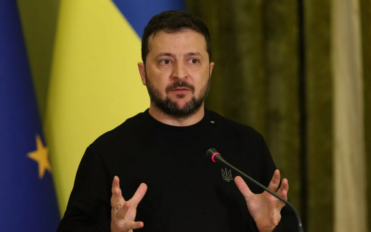 Tổng thống Ukraine Zelensky. Ảnh: Getty.