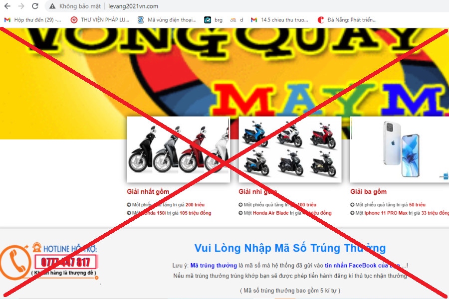 Thể lệ giải thưởng của Chương trình Quảng bá thương hiệu Facebook 2020 - 2021 đến người tiêu dùng Việt Nam trên trang https://levang2021vn.com. (Ảnh chụp màn hình)