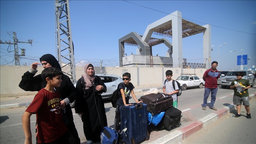 Cửa khẩu Rafah. Ảnh: Anadolu