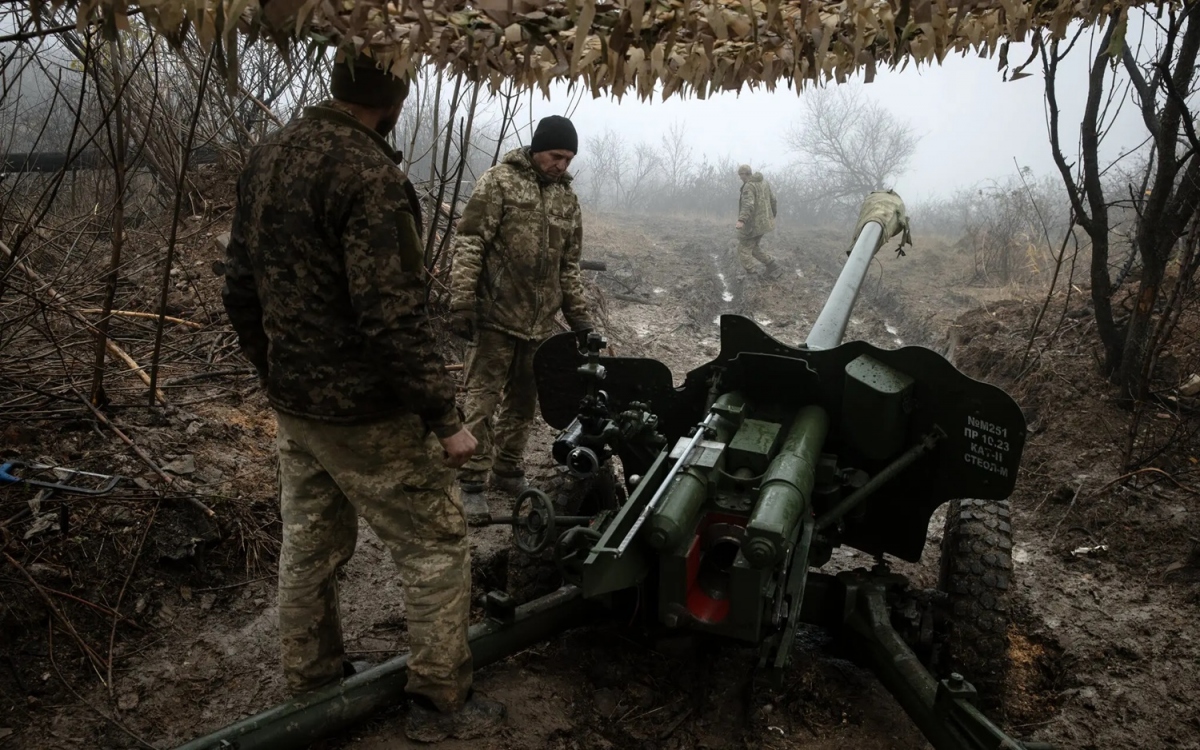 Pháo binh Ukraine. Ảnh: Nytimes.