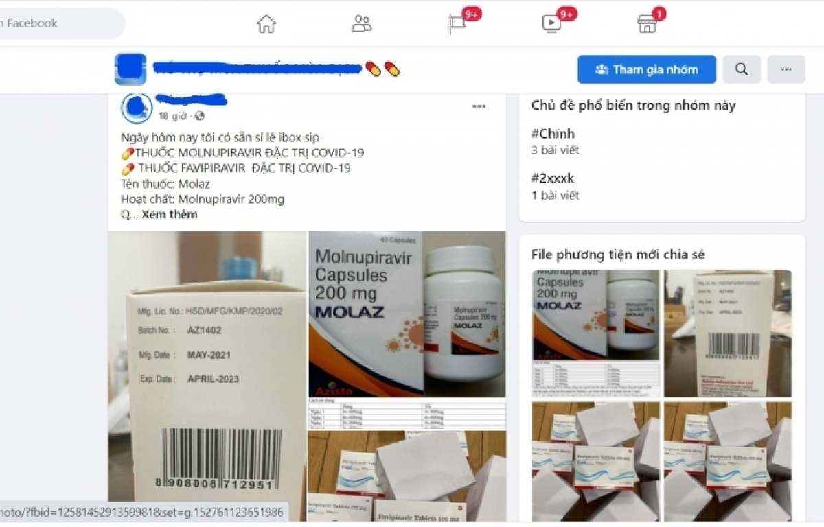 Không ít người tin vào quảng cáo, tư vấn trên các trang mạng đã tự mua các loại thuốc không rõ nguồn gốc để điều trị bệnh, gây hại sức khỏe. 