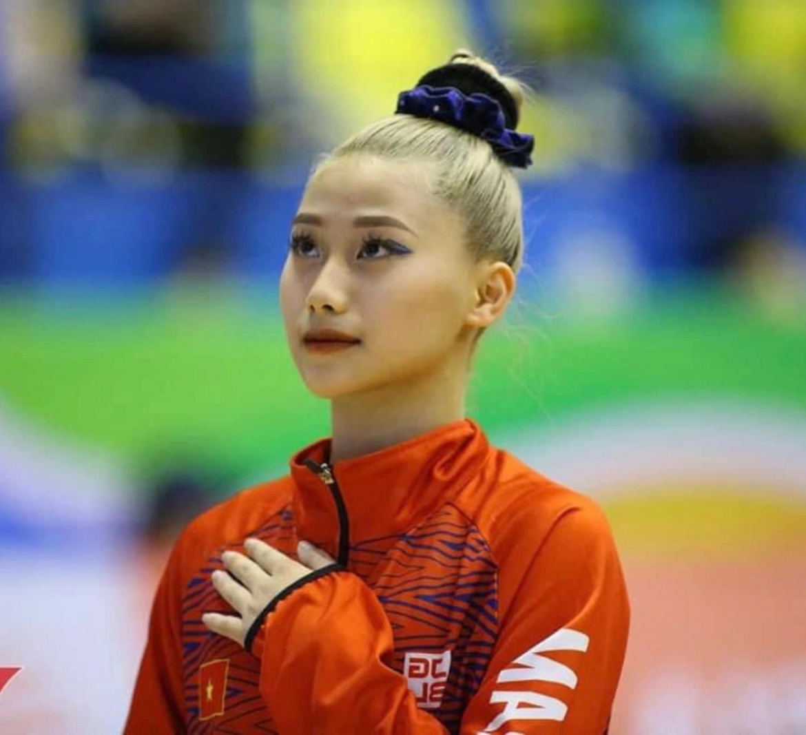 Như Phương từng giành HCB SEA Games 31. (Ảnh: FBNV)