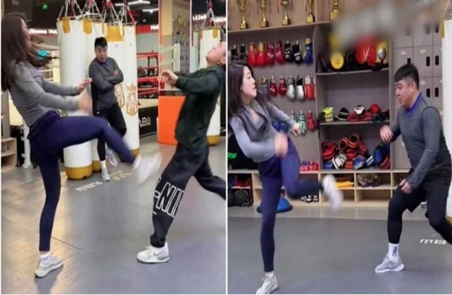 Cô gái xinh đẹp, dũng cảm này vốn dĩ là bà chủ một phòng tập đấm bốc