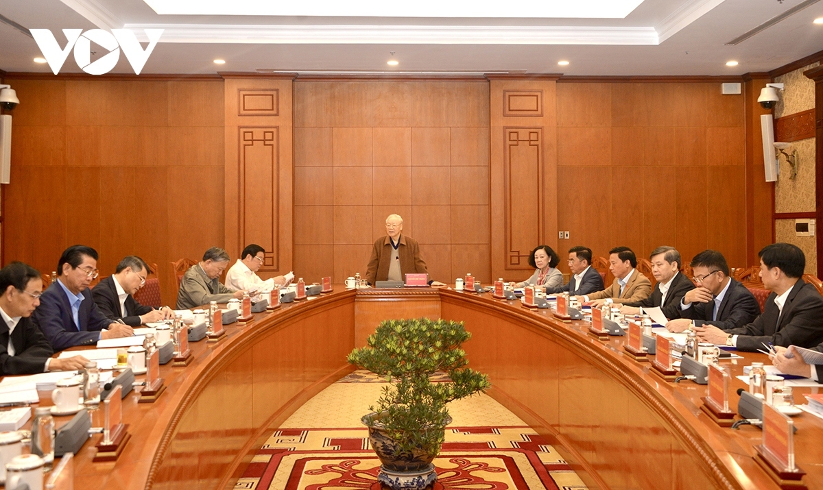 Tổng Bí thư Nguyễn Phú Trọng chủ trì phiên họp của Thường trực Ban Chỉ đạo Trung ương về phòng, chống tham nhũng, tiêu cực