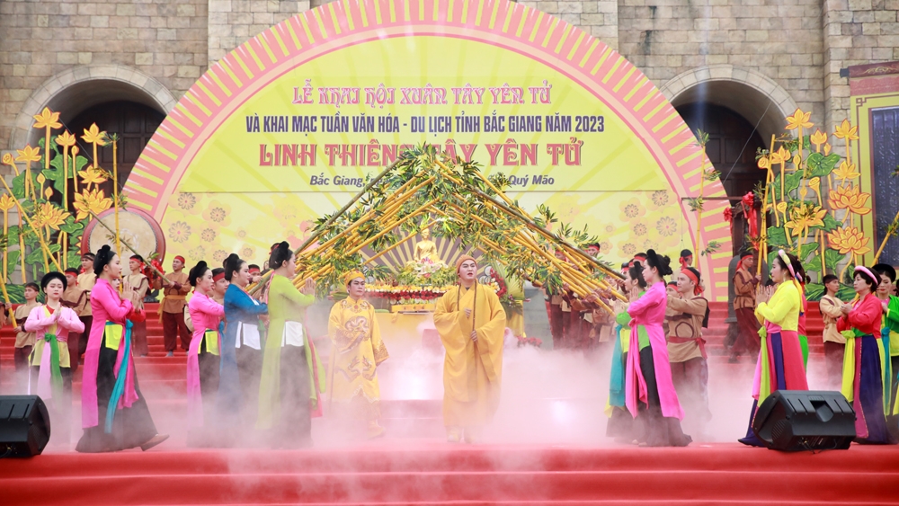 Tuần Văn hóa - Du lịch tỉnh Bắc Giang năm 2024 sẽ được tổ chức trong 6 ngày (20 đến 25/2 tức 11 đến 16 tháng Giêng năm Giáp Thìn) tại Khu du lịch tâm linh - sinh thái Tây Yên Tử