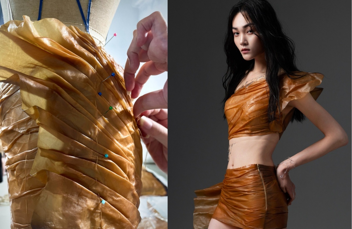 London Fashion Week (Tuần lễ thời trang London, Anh) đang diễn ra và nhận được nhiều sự quan tâm của giới mộ điệu. Đặc biệt, nhà thiết kế Trần Hùng - đại diện duy nhất đến từ Việt Nam - cũng góp mặt trong sự kiện này. Trần Hùng trình làng bộ sưu tập Thu - Đông 2024 với những chiếc váy chất liệu vegan leather (da nhân tạo) làm từ scoby - con giấm nuôi bằng nước trà. (Theo: Dân Trí)