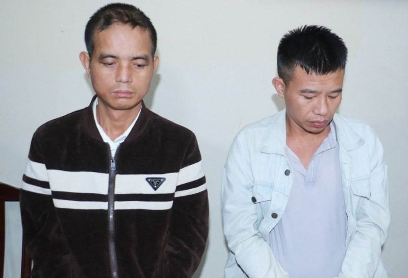 Hai đối tượng tại cơ quan điều tra