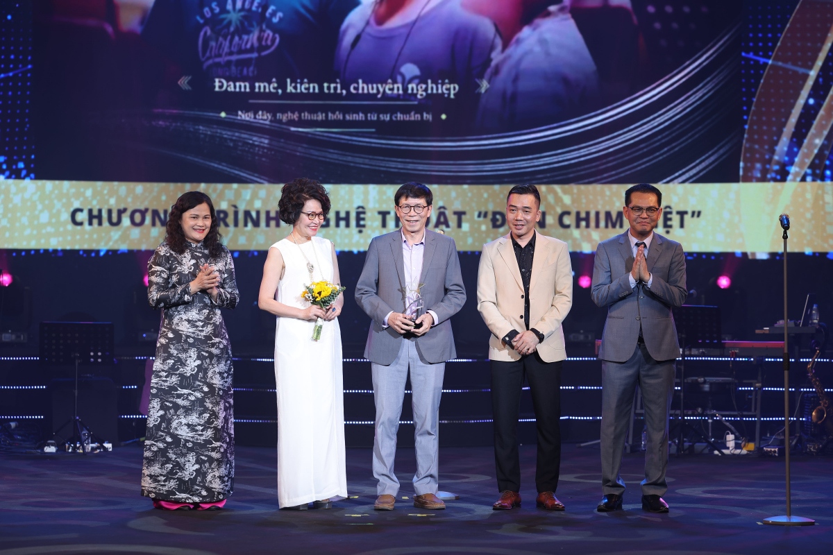 Ban tổ chức và Hội đồng bầu chọn Giải thưởng Cống hiến năm nay đã quyết định xét trao Giải Ấn tượng Cống hiến 2024 cho Ban tổ chức Chương trình nghệ thuật "Đàn chim Việt" kỷ niệm 100 năm Ngày sinh nhạc sĩ Văn Cao vì chương trình này đã lan tỏa, truyền cảm hứng và để lại ấn tượng sâu sắc đối với công chúng và giới chuyên môn. Liên hiệp các Hội Văn học nghệ thuật Việt Nam, Đài Truyền hình Việt Nam, Hội Nhạc sĩ Việt Nam là các đơn vị đã phối hợp tổ chức chương trình này và vinh dự được nhận Giải Ấn tượng Cống hiến.