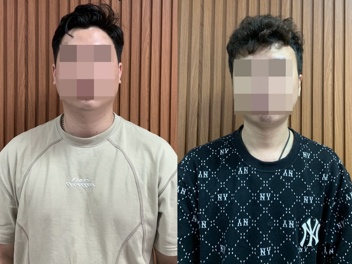 Các đối tượng bị tạm giữ.