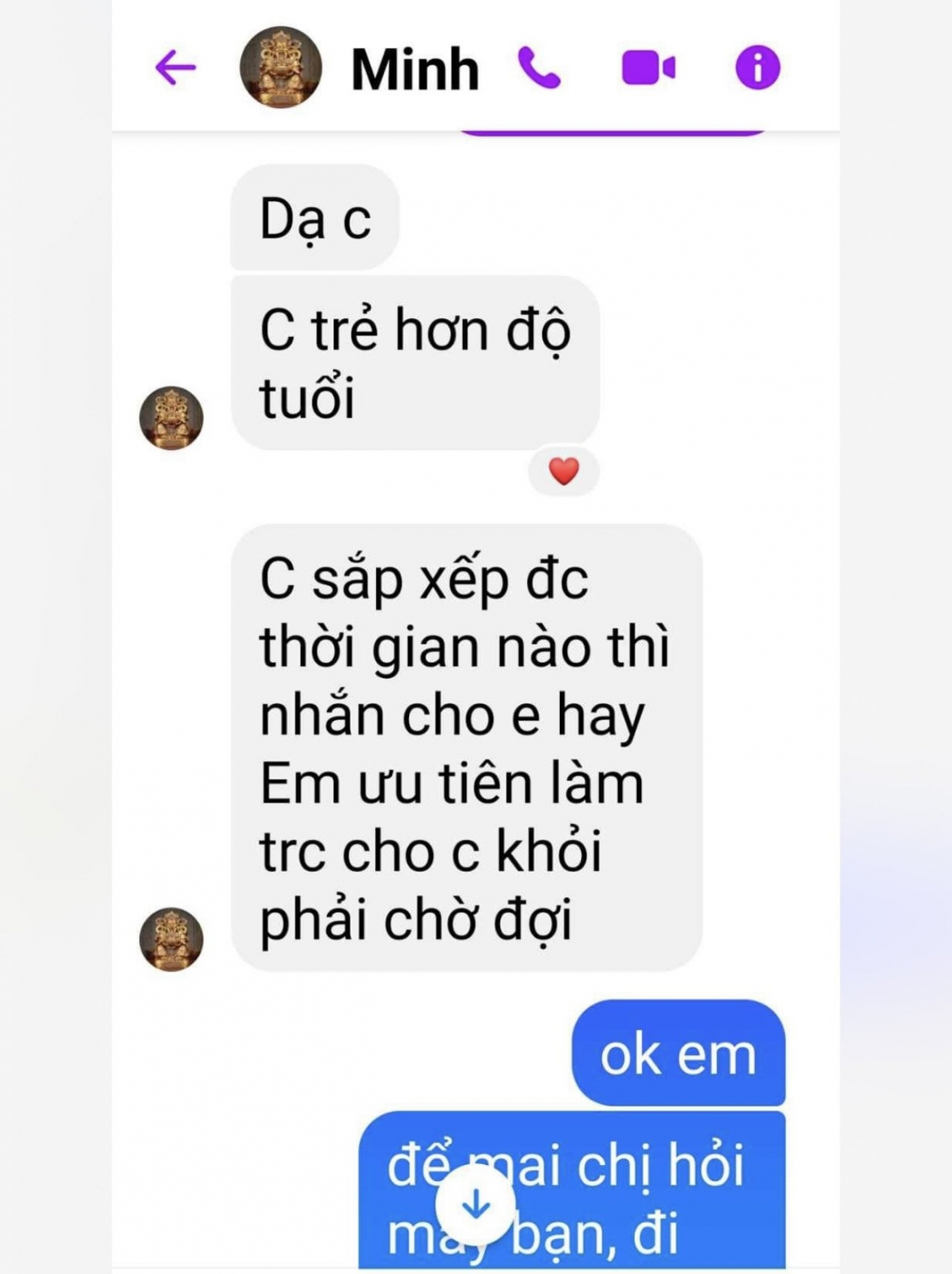 Hình ảnh nội dung tin nhắn lừa đảo