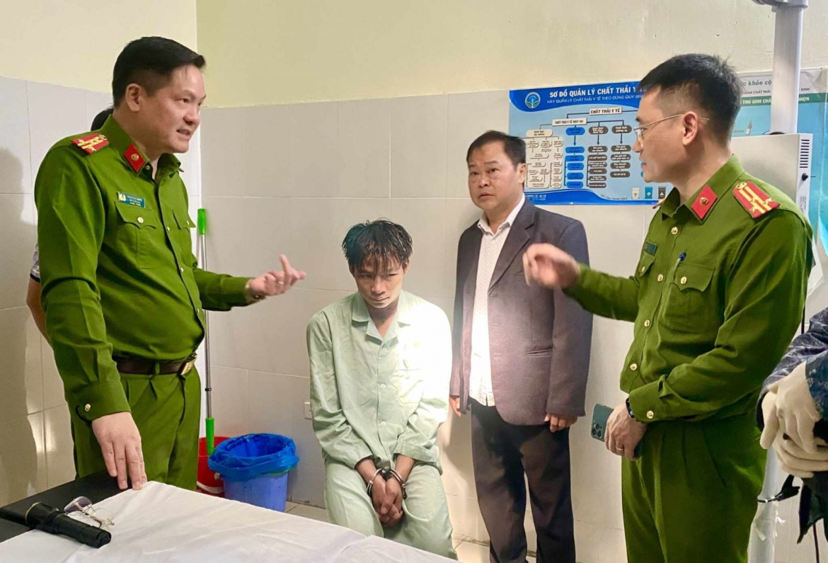 Sau hơn 24 giờ, Ban chuyên án đã bắt được đối tượng Lò Văn Xươm. (Ảnh: Công an tỉnh Lai Châu cung cấp)
