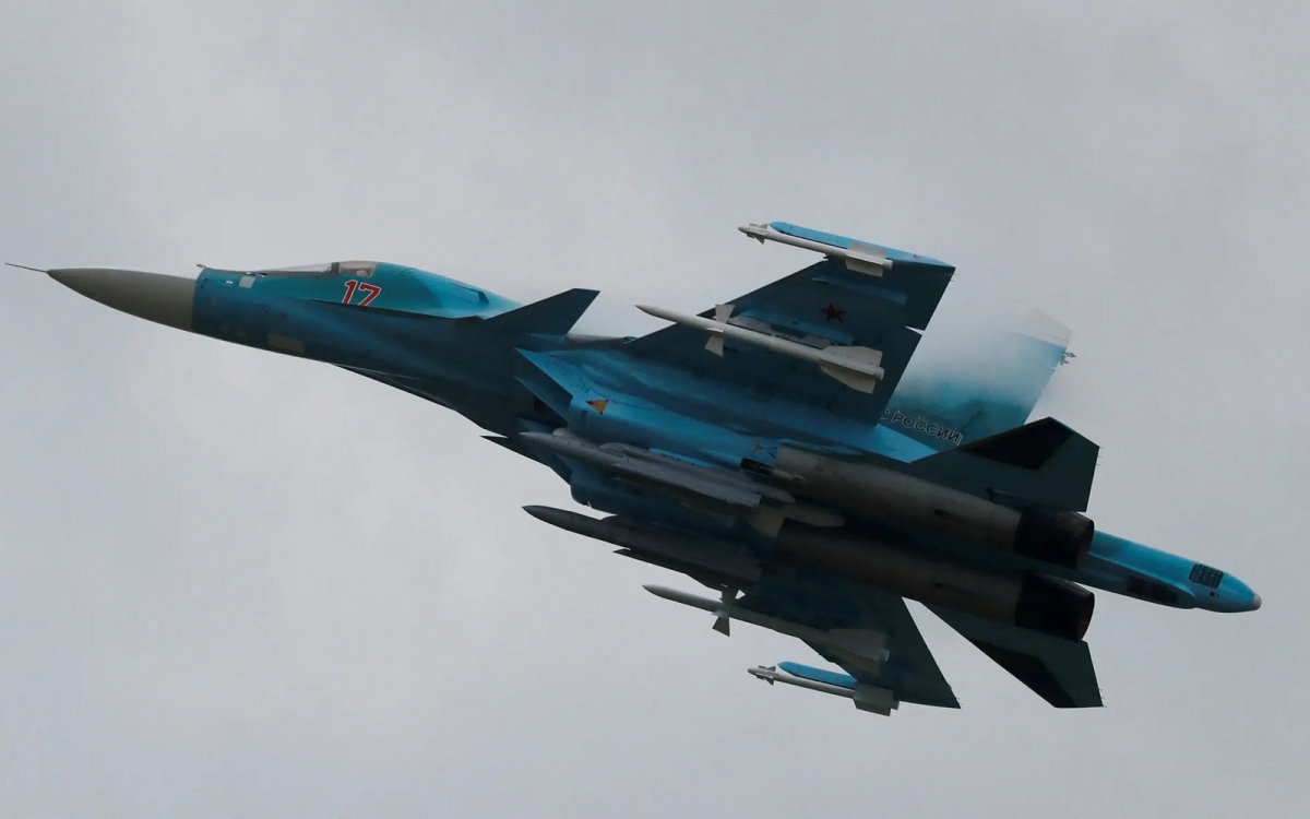 Máy bay tiêm cường kích Su-34 của Nga. Ảnh: Reuters.