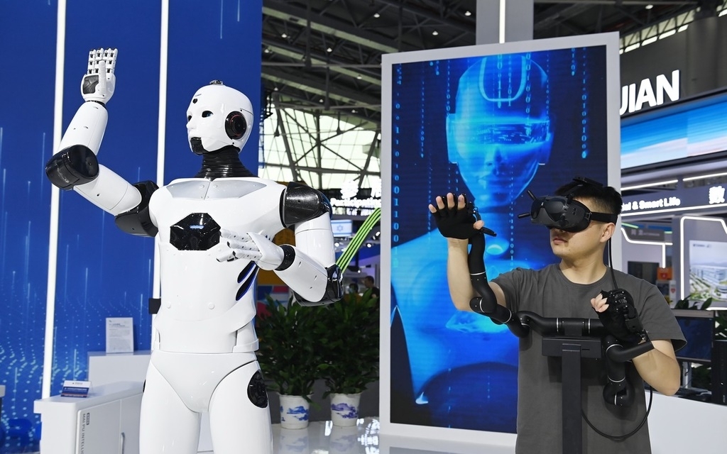 Robot hình người tại một sự kiện ở Trung Quốc. Ảnh: IC photo.