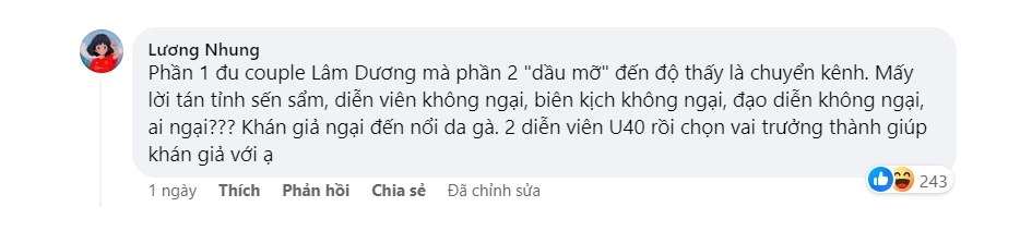 Bình luận của khán giả về diễn viên nam nữ chính trong phim "Chúng ta của 8 năm sau" phần 2