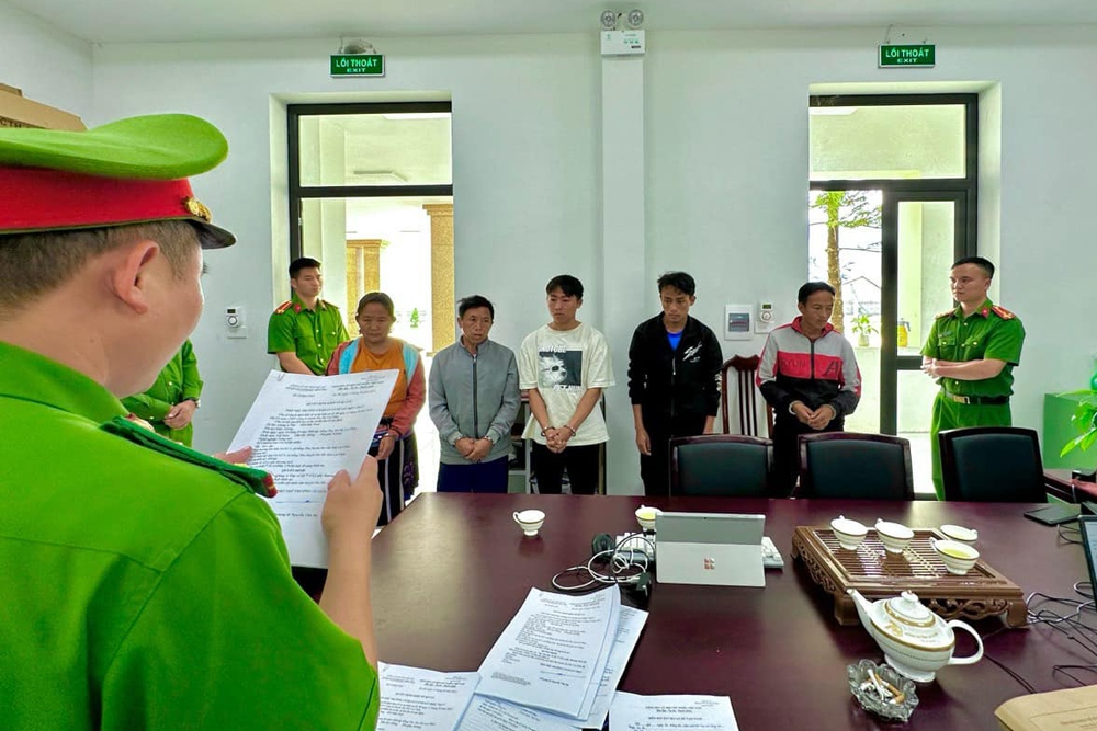 Cơ quan công an đã khởi tố, bắt tạm giam 7 đối tượng, hiện 2 đối tượng đã trốn khỏi địa bàn