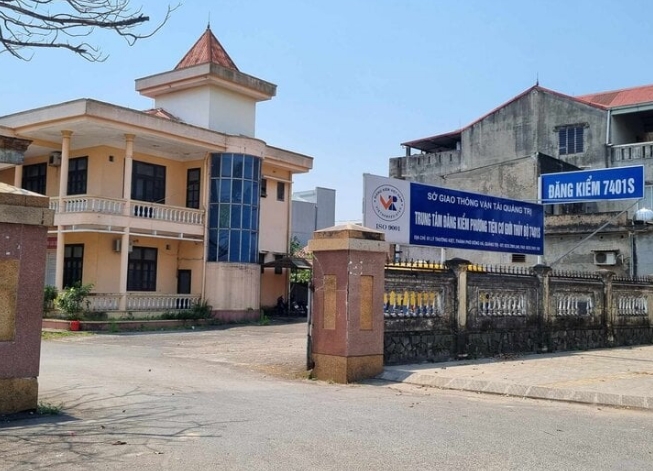 Cơ sở kiểm định số 2 Trung tâm Đăng kiểm phương tiện cơ giới thuỷ bộ Quảng Trị.