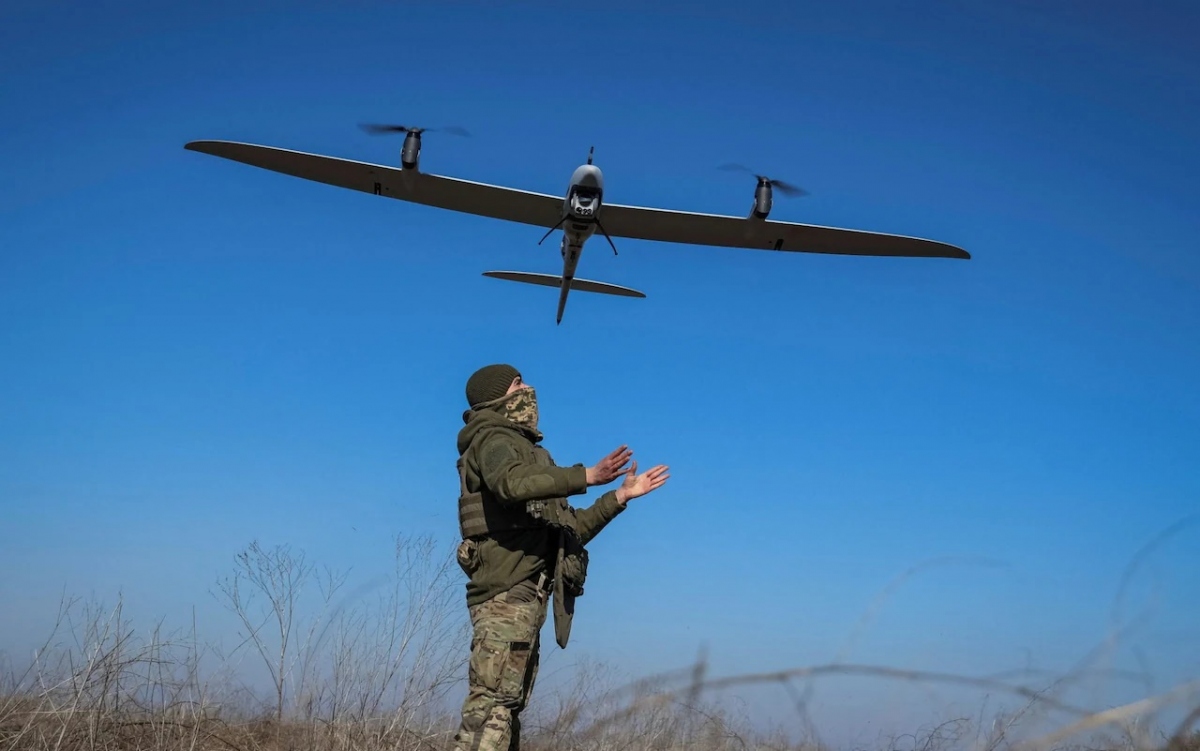 Một loại UAV quân sự của Ukraine. Ảnh: Reuters.