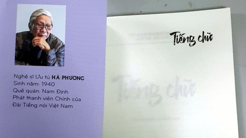 Cuốn “Tiếng chữ” trên 200 trang, gồm 2 phần: Truyện ngắn và Bàn thêm về “Tiếng chữ”.