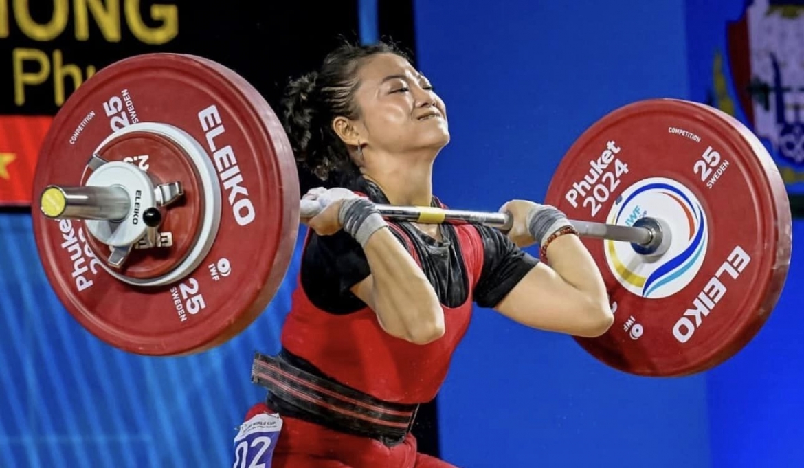 Lực sĩ Khổng Mỹ Phượng. (Ảnh: FBNV)