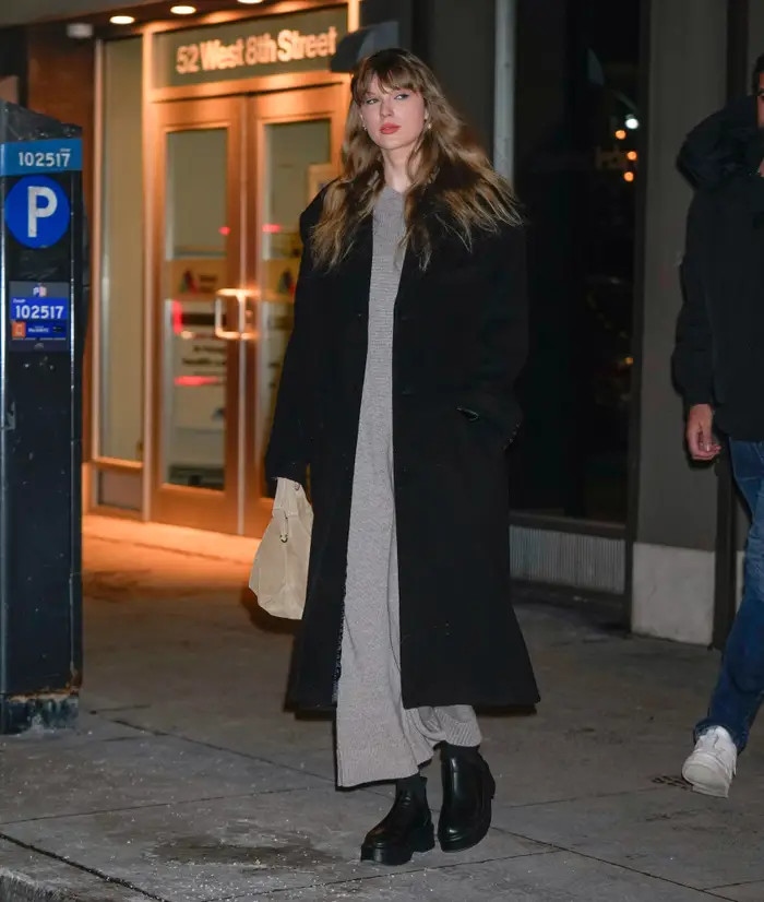 Taylor Swift đến thăm thành phố New York vào tháng 1 năm 2024.