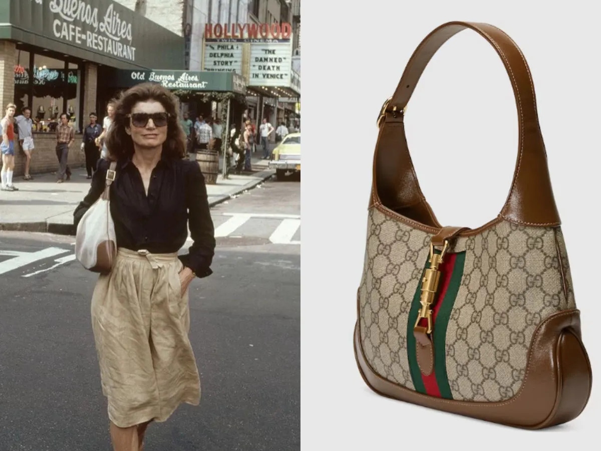 Jacqueline Kennedy là một biểu tượng phong cách và một trong những chiếc túi đặc trưng được đặt theo tên của Gucci