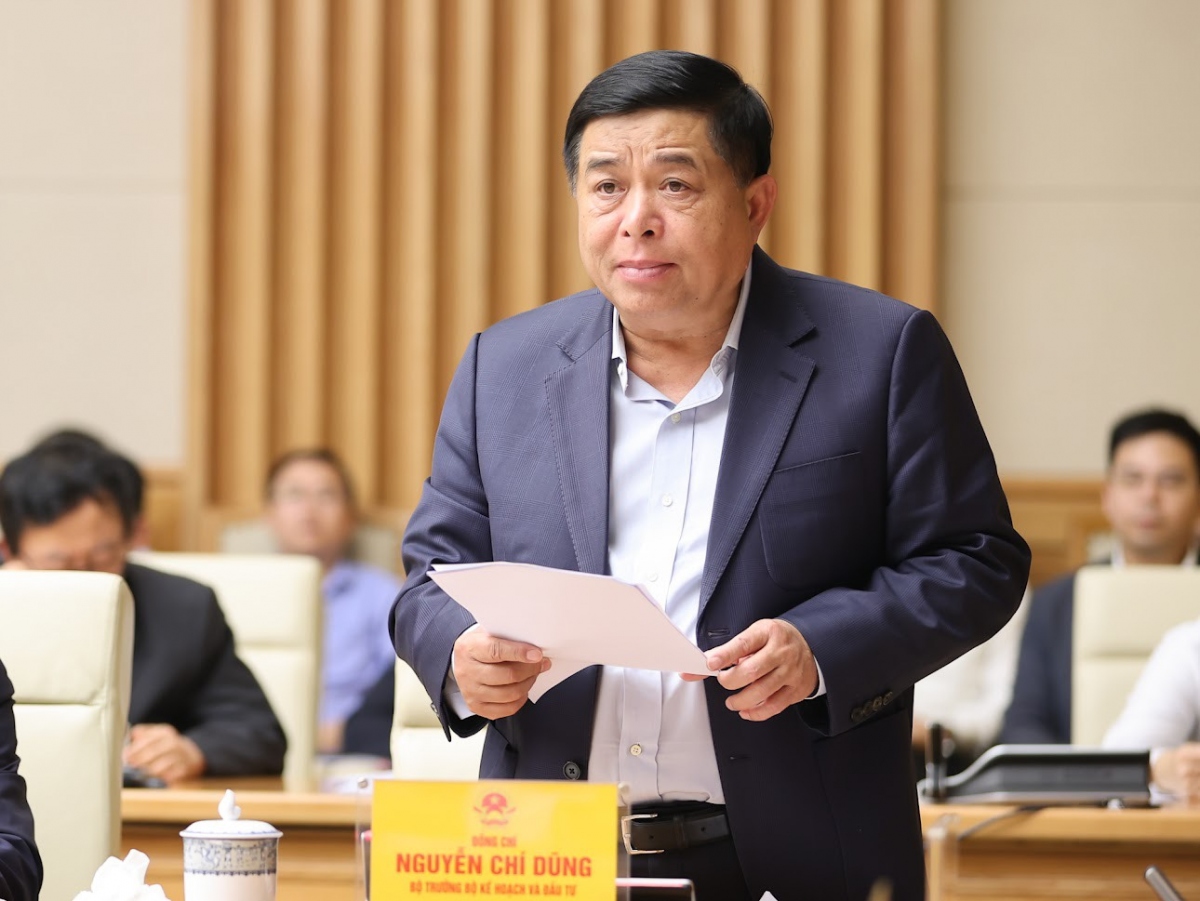 Bộ trưởng Bộ Kế hoạch và Đầu tư Nguyễn Chí Dũng phát biểu tại Hội nghị phát triển nguồn nhân lực phục vụ công nghiệp bán dẫn