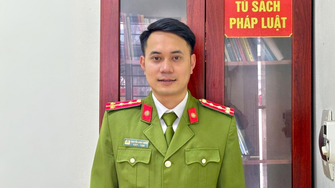 Đại úy Nguyễn Đình Chiểu là Gương mặt trẻ Thủ đô tiêu biểu năm 2023