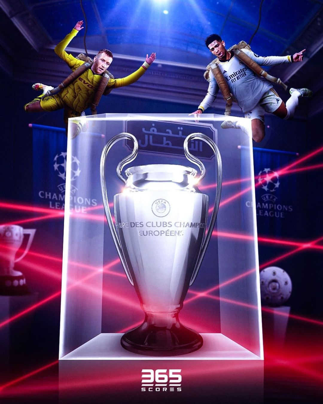 Chung kết Cúp C1 châu Âu 2023/2024 sẽ là đại chiến giữa Real Madrid và Dortmund. (Ảnh: 365Scores)