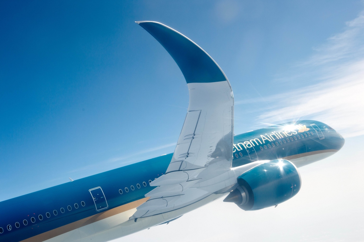 Máy bay thân rộng Boeing 787 Dreamliner của Vietnam Airlines.