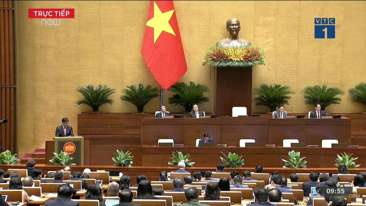 Phiên khai mạc Kỳ họp thứ 7 Quốc hội khóa XV. Ảnh chụp màn hình